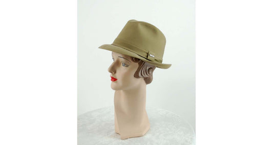 1960s Stetson hat olive green water repellent hat Size 7 Amalgamated Clothing & Textile Workers