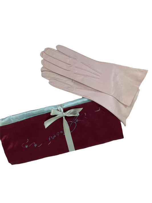 1950s satin glove keeper pouch