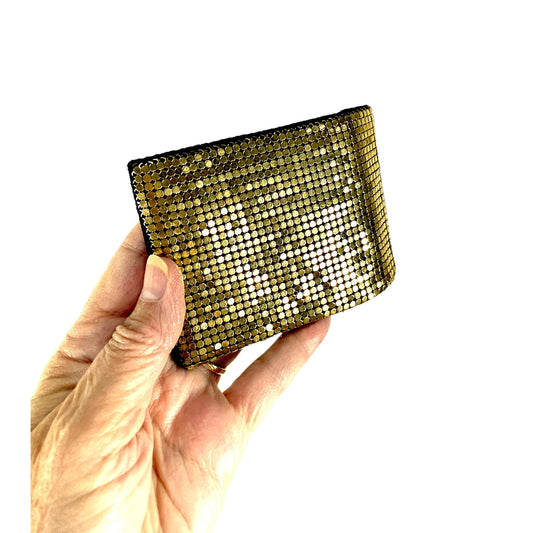 1950s shiny gold mesh wallet by Duramesh evening clutch
