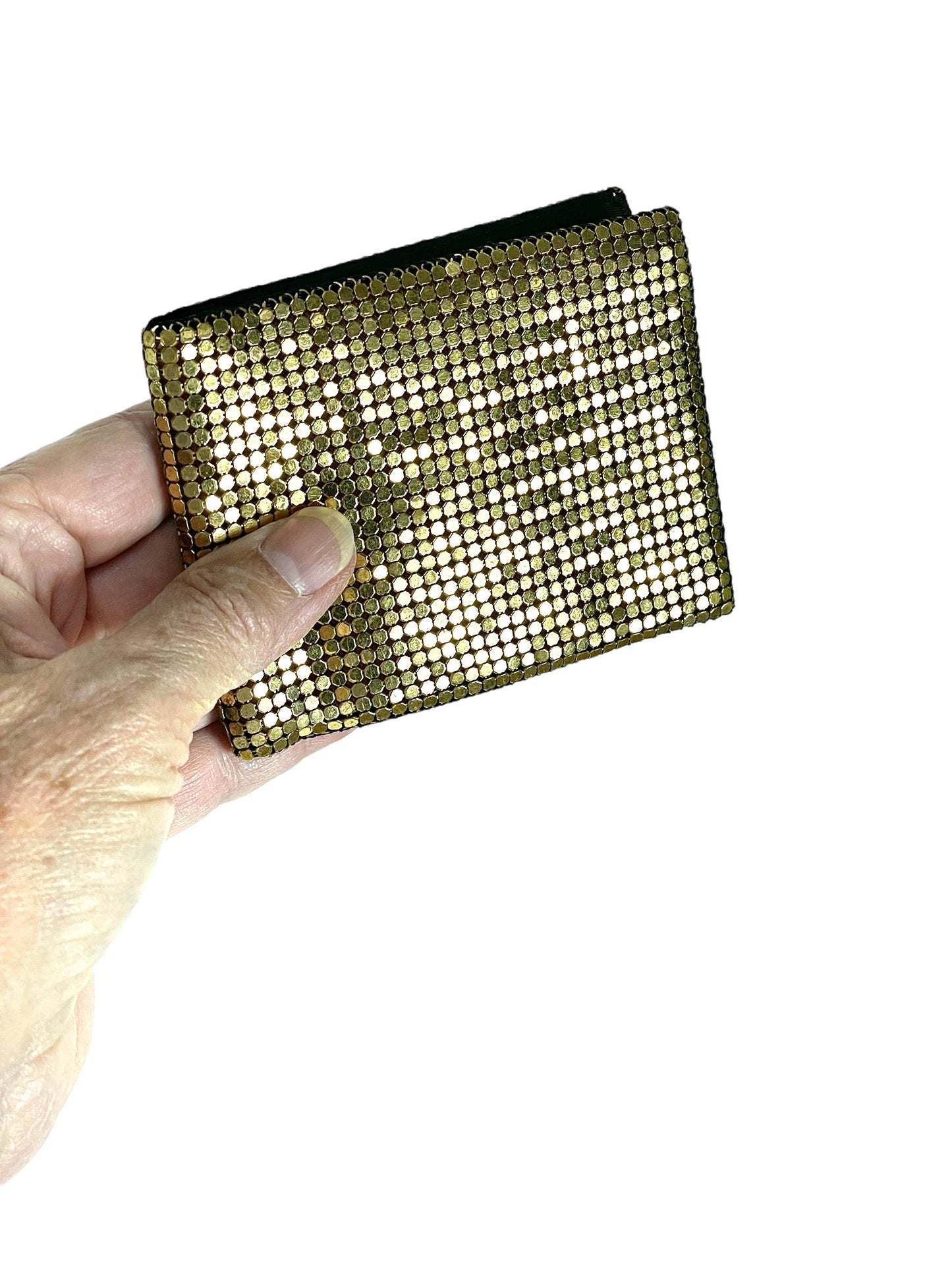 1950s shiny gold mesh wallet by Duramesh evening clutch
